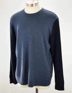 THEORY Mens Air Force Blue HILLES Standard Fit Crew Neck Cashmere Sweater XL NWT - Picture 1 of 3