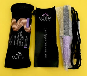 Sutra Beauty Mini Ceramic Curling Iron NEW! Travel Size, Salon Quality,light Wt - Picture 1 of 4