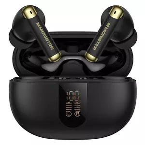 Monster N-Lite 211 Wireless Earbuds, Bluetooth 5.4 Stereo Headphones Waterproof - Picture 1 of 1