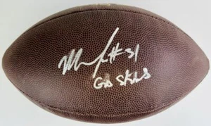 MATT JONES SIGNED NFL FOOTBALL WASHINGTON REDSKINS COMMANDERS AUTOGRAPH COA J2 - Picture 1 of 1