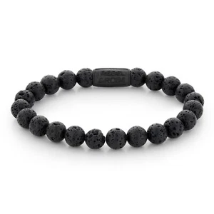 REBEL & ROSE Schmuck Herren-Armband Black Moon 8 mm RR-80071-B - Picture 1 of 2