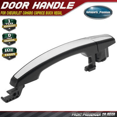 Manija de puerta exterior delantera derecha o trasera izquierda o derecha cromada + negra para Buick Foto 1 de 4