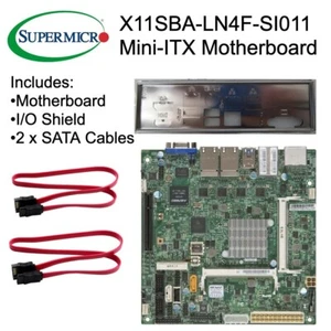 Supermicro X11SBA-LN4F-SI011 Mini-ITX Motherboard Pentium N3700  REV 1.02A - Picture 1 of 8