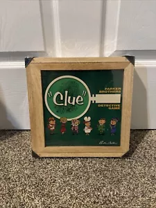 VTG Parker Brothers CLUE Wooden Box Detective Game 2002 Unopen Classic Hasbro - Picture 1 of 3
