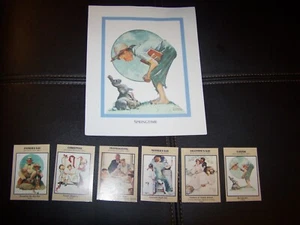 ART PRINT/PHOTO NORMAN ROCKWELL +6 PHOTOS CARDS - Picture 1 of 9