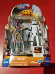 Star Wars Rebels Sabine Wren & Stormtrooper 3 3/4 inch action figures - Picture 1 of 2