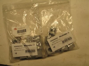 NUEVO EN CAJA 17 PIEZAS WEIDMULLER 1826560000 MARCO PLÁSTICO GRIS DIVIDIDO OJAL A0630 - Imagen 1 de 2