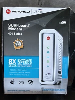 Motorola Arris SURFboard Modem 400 Series: Model SB6141, DOCSIS 3.0 New Open Box - Image 1 of 4