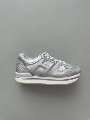 HOGAN JUNIOR H222 Taglia 31 IN PELLE ARGENTO - Immagine 1 di 4