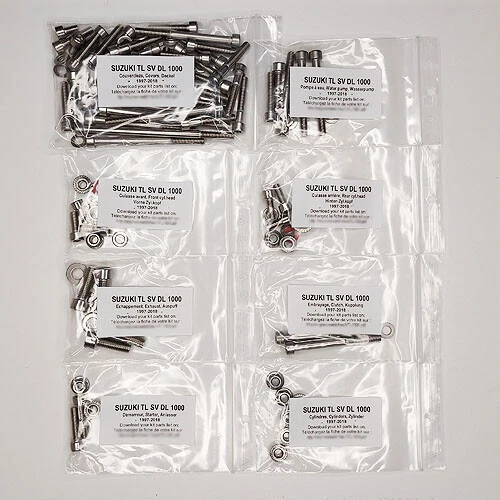SUZUKI TL 1000 R TLR 1998-2002 Kit viti brugola inox n°1 motore TL1000R Foto 1 de 1