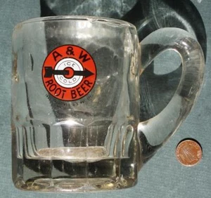 A&W Root Beer HEAVY MEDIUM Size Root Beer Stein VINTAGE Bullseye Logo ++ - Bild 1 von 1