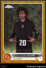 2022-23 Topps Chrome Overtime Elite OTE Gold Refractor Alexandre Sarr Rookie /25