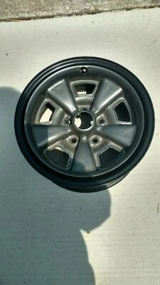 1971-1972 CHEVROLET  CHEVELLE OEM   5-SPOKE RALLY 15" X  7" STEEL WHEEL- GRAY - Image 1 of 4