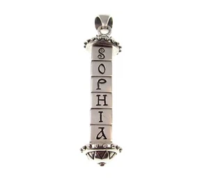 Solid 925 Sterling Silver Cryptex Secret Cylinder Pendant by Brigid Ashwood - Picture 1 of 5