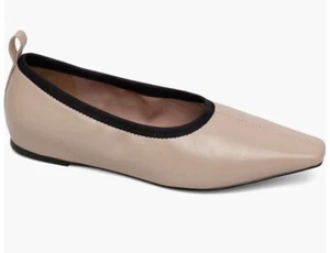 Linea Paolo Beige Megan Flat Ballet Pull on Shoe Sz 7.5 - Picture 1 of 10