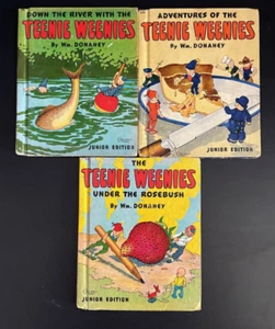 Vintage Rand McNally TEEIE WEENIES Original Stories Collection of 3 Books 1920's - Bild 1 von 3