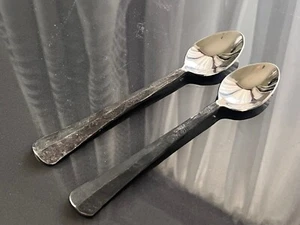 Pottery Barn Center RIDGE Stainless Soup Place Spoon Ridge Rustic Flatware ~XLNT - Picture 1 of 7