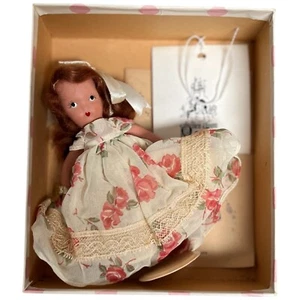 Vintage Nancy Ann Storybook Doll Curly Locks #154 In Original Box Floral Dress - Picture 1 of 8