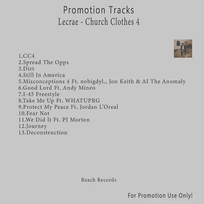 Christian Rap/Hip-Hop.. White CD. Lecrae - Church Clothes 4 Foto 1 de 2
