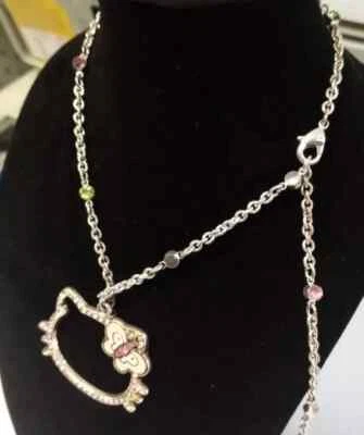 Girocollo collana HELLO KITTY con strass colorati e regolabile - Immagine 1 di 4