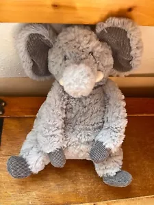 First Impressions Super Soft Gray Plush Pudgy Elephant Stuffed Animal - 10 inche - Bild 1 von 8