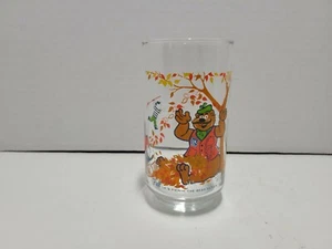 Vintage Fall L.K.'s Pierre the Bear Series Drinking Glass 5" 1978-79 - Picture 1 of 6