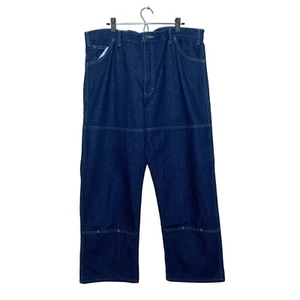 Pantaloni da lavoro Dickies blu ginocchio rinforzati jeans denim lavaggio medio nuovi con etichette da uomo taglia 40 - Foto 1 di 11