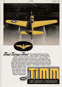 1943 Timm N2T-1 Aircraft ad 7/25/2024g - Picture 1 of 1