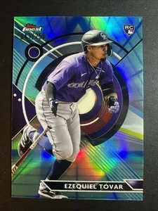 Topps Finest Baseball 2022 Ezequiel Tovar Aqua RC/250 #80 Rockies - Imagen 1 de 2