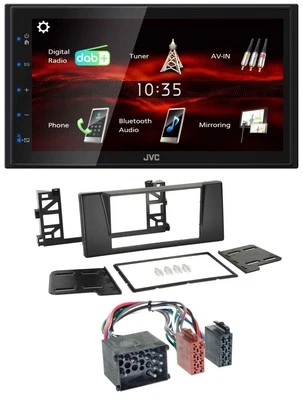 JVC USB Bluetooth MP3 DAB 2DIN Autoradio für BMW 5er (E39) X5 Rundpin - Bild 1 von 4