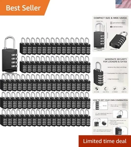 Versatile 80 Pcs Combo Locks - Waterproof & Keyless for All Your Belongings - Picture 1 of 9
