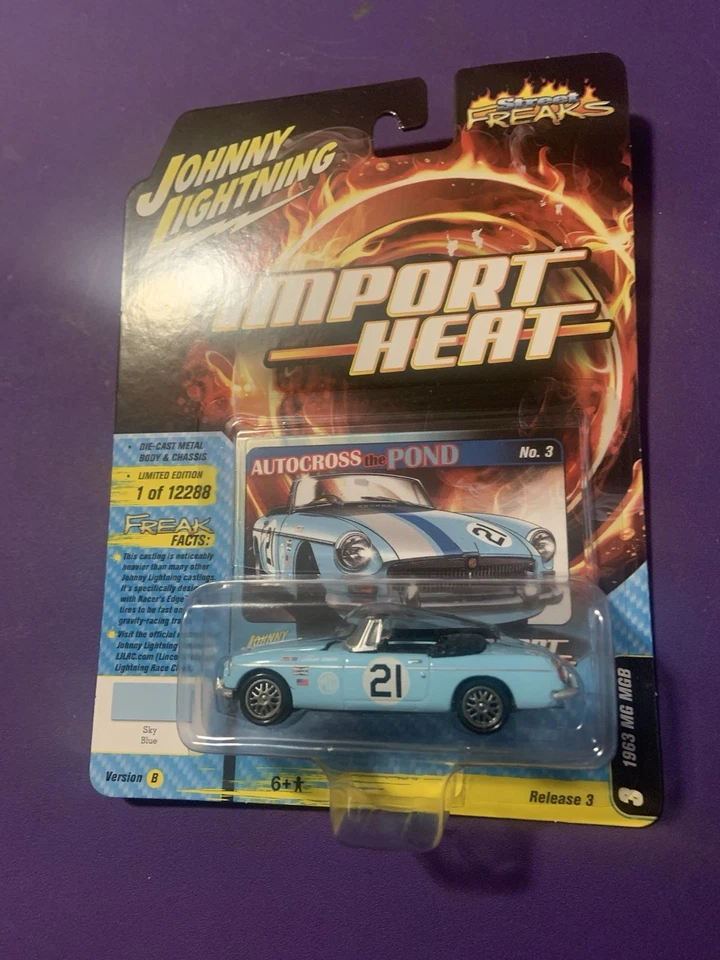 Johnny Lightning Import Heat 1963 MG MGB versión B Foto 1 de 1