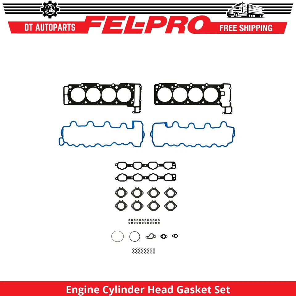 For 2001-2006 Mercedes-Benz CL55 AMG 5.5L Eng Cylinder Head Gasket Set Fel-Pro - Imagem 1 de 1