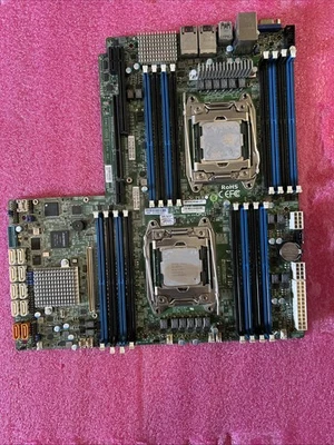 SuperMicro DDR4 Dual LGA 2011 Server Motherboard P/N: X10DRW-IT W/ E5-2640v4 CPU - Image 1 of 3
