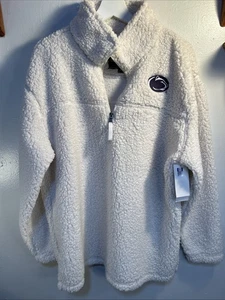 Penn State Fleecejacke weiß 1/4 Reißverschluss XL Neu mit Etikett - Bild 1 von 5