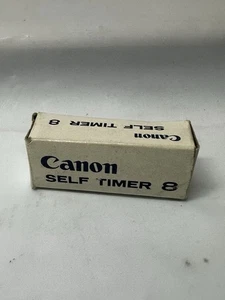 [Inutilizzato nella scatola] Canon Self Timer 8 Vintage Shutter Release per fotocamera pellicola GIAPPONE - Foto 1 di 2