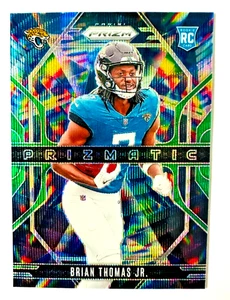 2024 Panini Prizm Brian Thomas Jr. GREEN Wave Prizm RC #19 Prizmatic Jaguars! - Picture 1 of 3