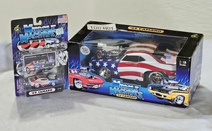 Muscle Machines 1969 Camaro 1:18 + 1969 Camaro 1:64 Diecast Car Pack - Picture 1 of 14