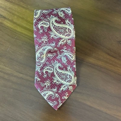 Corbata de lana importada Kenneth Gordon azul marino cachemira hecha en Nueva Orleans EE. UU.  Foto 1 de 4