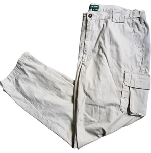 Pantalón cargo Orvis para hombre talla 38 beige algodón bolsillos exteriores informales - Imagen 1 de 20
