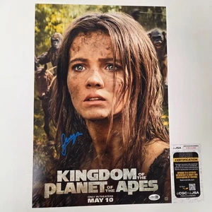 FREYA ALLAN Autentica Foto firmata a mano "REGNO PIANETA DELLE SCIMMIE" 12x18 JSA - Foto 1 di 2