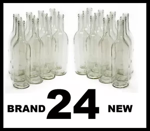BOTELLAS DE VINO 24 PEDERNAL TRANSPARENTE BURDEOS TOTALMENTE NUEVAS 2 ESTUCHES DE 12 750ml Acabado de Corcho - Imagen 1 de 6