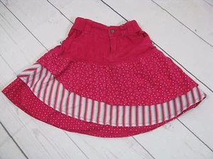Falda en capas con volantes de pana roja para niñas "Shilav" talla 3T - Imagen 1 de 2