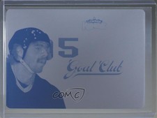 2017 Leaf Lumber Kings 500 Goal Club Printing Plate Cyan 1/1 Michel Goulet 7mq