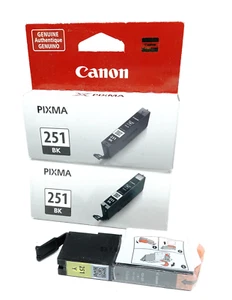 3-Pack Canon 2x 251 Black, Yellow Ink 251 OEM Genuine - Picture 1 of 4