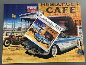 Route 66 Cafe Puzzle Antique 750 pieces Car Motorcycle All Pieces Jigsaw