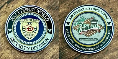 Moneda Desafío Walt Disney World Security Division Fort Wilderness Resort FL Foto 1 de 4