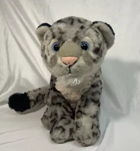 Wild Republic Baby Snow Leopard 12" White Spotted Cub Plush Stuffed Cuddle Toy - Picture 1 of 6