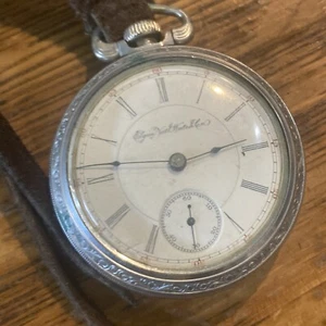 Elgin Grade 123 Model 5 18s Pocket Watch 17 Jewels Class 9 1893 Non Running - Picture 1 of 11