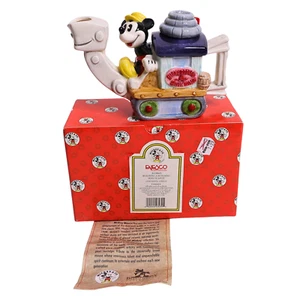 Disney Enesco Mickey Mouse "Building A Building" Mini Teapot # 312843 In Box - Picture 1 of 9